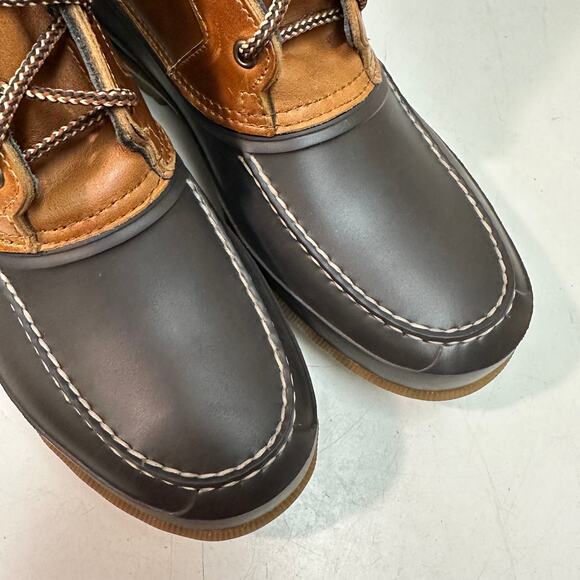 NWOT Quoddy x Sperry Field Boot Duck Cavalier Whiskey Leather Waterproof Sole 11 - Picture 8 of 13